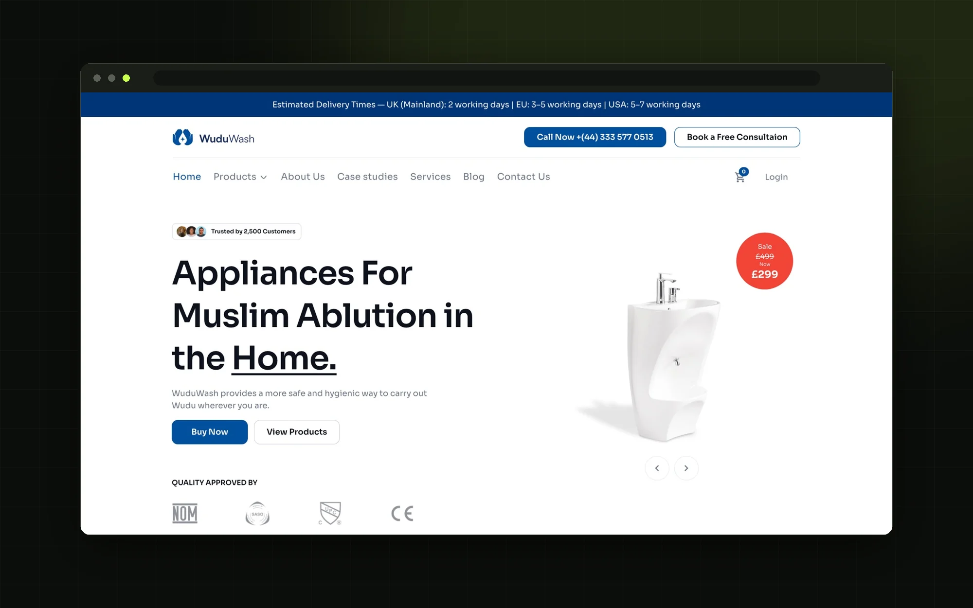 WuduWash — Ecommerce · Webflow project by ZevGeeks